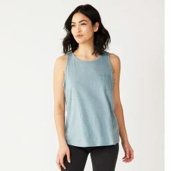 Women's Sonoma Goods For Life® High-Neck Tank Grey White Stars -Sonoma Goods For Life shop unnamed file 7725