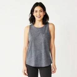 Women's Sonoma Goods For Life® High-Neck Tank Grey White Stars -Sonoma Goods For Life shop unnamed file 7726