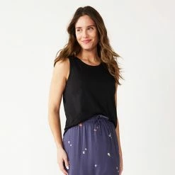 Women's Sonoma Goods For Life® High-Neck Tank Grey White Stars -Sonoma Goods For Life shop unnamed file 7734