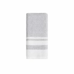 Sonoma Goods For Life® Spa Border Hand Towel Gray