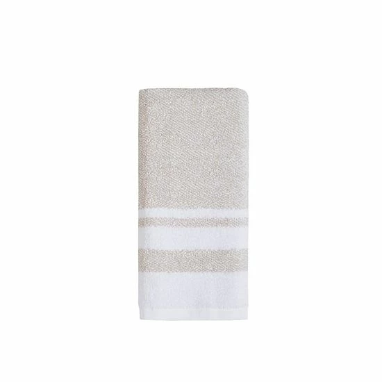 Sonoma Goods For Life® Spa Border Hand Towel Gray 5 Sonoma Goods For Life® Spa Border Hand Towel Gray - Image 3