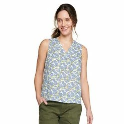 Women's Sonoma Goods For Life® V-Neck Tank Lime Sketch Diamond
