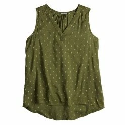 Women's Sonoma Goods For Life® V-Neck Tank Lime Sketch Diamond -Sonoma Goods For Life shop unnamed file 7809