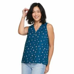 Women's Sonoma Goods For Life® V-Neck Tank Lime Sketch Diamond -Sonoma Goods For Life shop unnamed file 7811