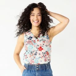 Women's Sonoma Goods For Life® V-Neck Tank Lime Sketch Diamond -Sonoma Goods For Life shop unnamed file 7819