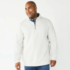 Big & Tall Sonoma Goods For Life® Quarter-Zip Fleece Olive -Sonoma Goods For Life shop unnamed file 782