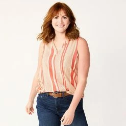 Women's Sonoma Goods For Life® V-Neck Tank Lime Sketch Diamond -Sonoma Goods For Life shop unnamed file 7820