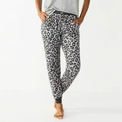 Women's Sonoma Goods For Life® Essential Banded Bottom Pajama Pants Purple Dye