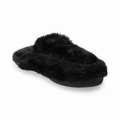 Sonoma Goods For Life® Women's Faux Fur Moccasin Slippers Black