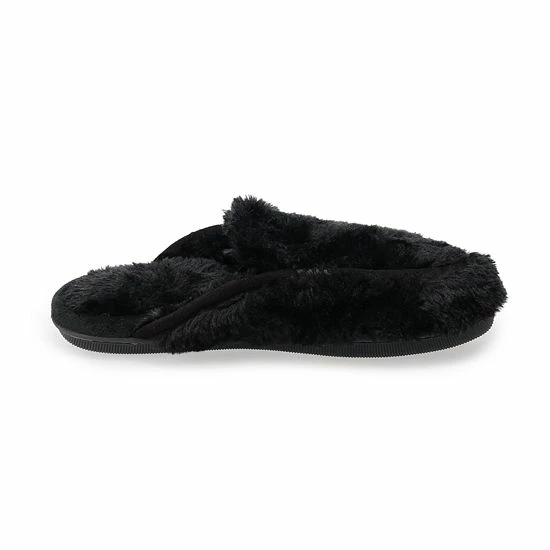 Sonoma Goods For Life® Women's Faux Fur Moccasin Slippers Black 4 Sonoma Goods For Life® Women's Faux Fur Moccasin Slippers Black - Image 2