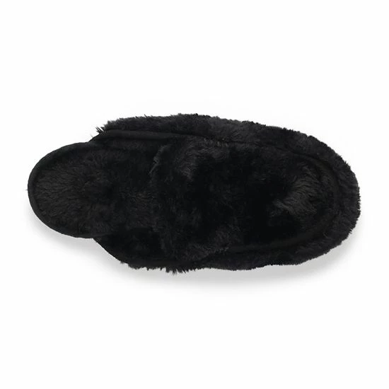 Sonoma Goods For Life® Women's Faux Fur Moccasin Slippers Black 7 Sonoma Goods For Life® Women's Faux Fur Moccasin Slippers Black - Image 5