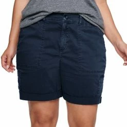 Plus Size Sonoma Goods For Life® Utility Bermuda Shorts Navy -Sonoma Goods For Life shop unnamed file 7859