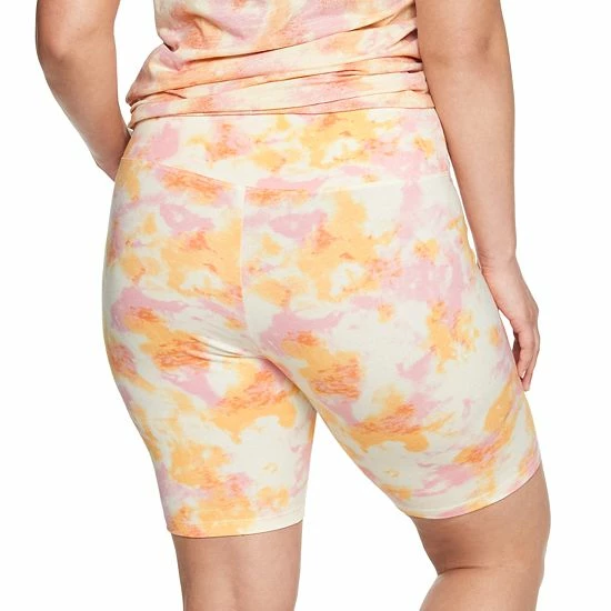 Plus Size Sonoma Goods For Life® High-Waisted Bike Shorts Dark Dusty Heather 4 Plus Size Sonoma Goods For Life® High-Waisted Bike Shorts Dark Dusty Heather - Image 2