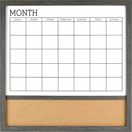 Sonoma Goods For Life® Monthly Cork Board Dry Erase Calendar Wall Decor 3 Sonoma Goods For Life® Monthly Cork Board Dry Erase Calendar Wall Decor