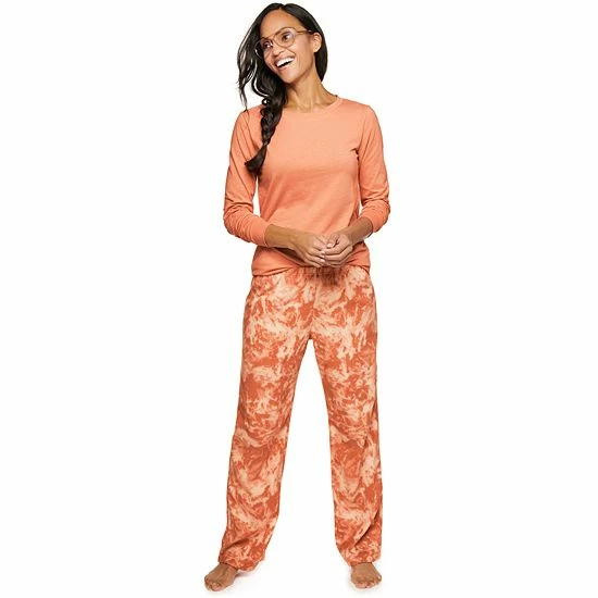 Women's Sonoma Goods For Life® Knit Top & Microfleece Pajama Pants Set Red Plaid 7 Women's Sonoma Goods For Life® Knit Top & Microfleece Pajama Pants Set Red Plaid - Image 5