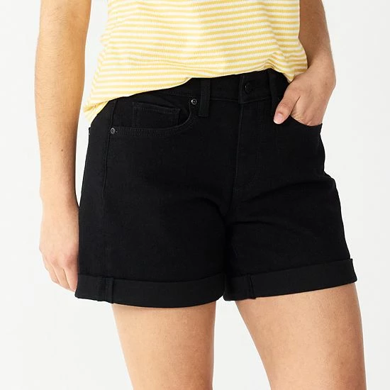 Women's Sonoma Goods For Life® High-Rise Curvy 5" Denim Shorts Bohemian 8 Women's Sonoma Goods For Life® High-Rise Curvy 5" Denim Shorts Bohemian - Image 6