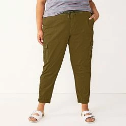 Plus Size Sonoma Goods For Life® Midrise Utility Jogger Pants Mauve -Sonoma Goods For Life shop unnamed file 7921