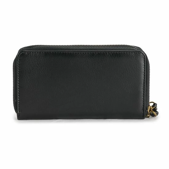 Sonoma Goods For Life® Elowen RFID-Blocking Double Zip Wristlet Black 4 Sonoma Goods For Life® Elowen RFID-Blocking Double Zip Wristlet Black - Image 2