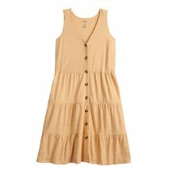 Women's Sonoma Goods For Life® Sleeveless Tiered Knit Dress Peach -Sonoma Goods For Life shop unnamed file 8103