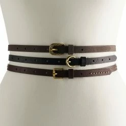 Women's Sonoma Goods For Life® 3-for-1 Thin Belt Set