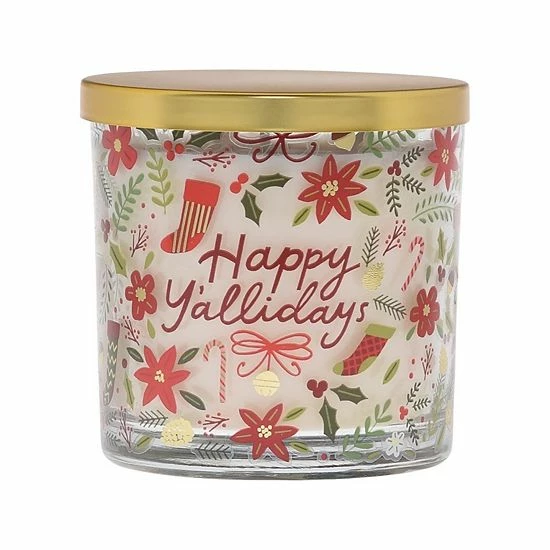 Sonoma Goods For Life® Winter Lights Happy Y'allidays 13-oz. Candle Jar 3 Sonoma Goods For Life® Winter Lights Happy Y'allidays 13-oz. Candle Jar