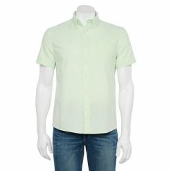 Men's Sonoma Goods For Life® Perfect Length Button-Down Shirt Green -Sonoma Goods For Life shop unnamed file 8314