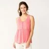 Women's Sonoma Goods For Life® Button Utility Tank Melon Pink -Sonoma Goods For Life shop unnamed file 8319
