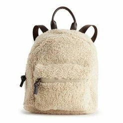 Sonoma Goods For Life® Mini Sherpa Backpack Tan Sherpa -Sonoma Goods For Life shop unnamed file 8356