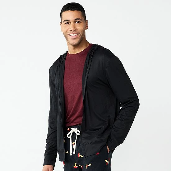 Men's Sonoma Goods For Life® Zip-Up Hoodie Aged Wine Space Dye 8 Men's Sonoma Goods For Life® Zip-Up Hoodie Aged Wine Space Dye - Image 6