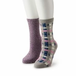 Women's Sonoma Goods For Life® Tri Color Plaid Supercozy Crew Socks Purple Blue -Sonoma Goods For Life shop unnamed file 8420
