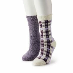 Women's Sonoma Goods For Life® Tri Color Plaid Supercozy Crew Socks Purple Blue -Sonoma Goods For Life shop unnamed file 8421