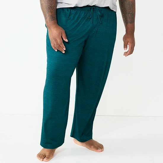 Big & Tall Sonoma Goods For Life® Lush Luxe Relaxed-Fit Sleep Pants Blue Cube Geo 11 Big & Tall Sonoma Goods For Life® Lush Luxe Relaxed-Fit Sleep Pants Blue Cube Geo - Image 9