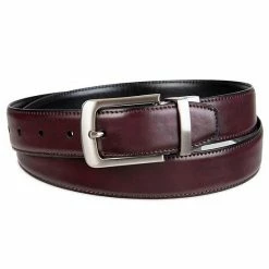 Men's Sonoma Goods For Life® Soft Touch Reversible Belt Burgundy Black -Sonoma Goods For Life shop unnamed file 8493