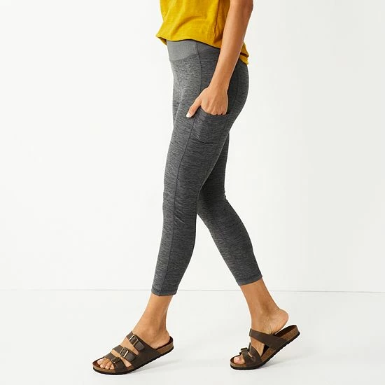 Women's Sonoma Goods For Life® High-Waisted Leggings Dark Gray 6 Women's Sonoma Goods For Life® High-Waisted Leggings Dark Gray - Image 4