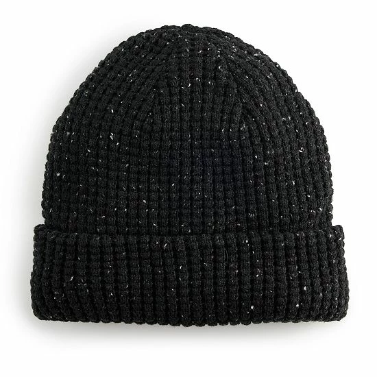 Men's Sonoma Goods For Life® Waffle Cuff Beanie Heather Waffle 4 Men's Sonoma Goods For Life® Waffle Cuff Beanie Heather Waffle - Image 2