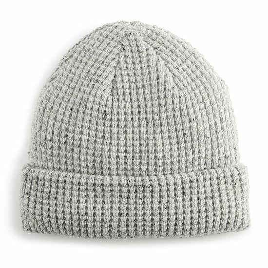 Men's Sonoma Goods For Life® Waffle Cuff Beanie Heather Waffle 5 Men's Sonoma Goods For Life® Waffle Cuff Beanie Heather Waffle - Image 3
