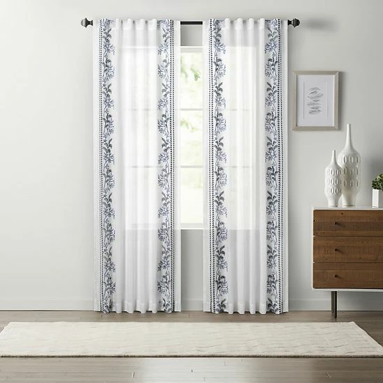 Sonoma Goods For Life® Floral Embroidery Sheer Window Curtain 3 Sonoma Goods For Life® Floral Embroidery Sheer Window Curtain