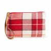 Sonoma Goods For Life® Women's Wristlet Pouch Black Gray White Plaid