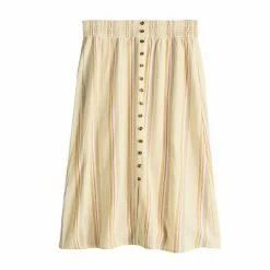 Women's Sonoma Goods For Life® Button Front Midi Skirt Blue Ikat -Sonoma Goods For Life shop unnamed file 8692