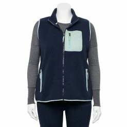 Plus Size Sonoma Goods For Life® Sherpa Vest Dusty Rose