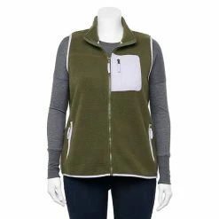 Plus Size Sonoma Goods For Life® Sherpa Vest Dusty Rose -Sonoma Goods For Life shop unnamed file 8726