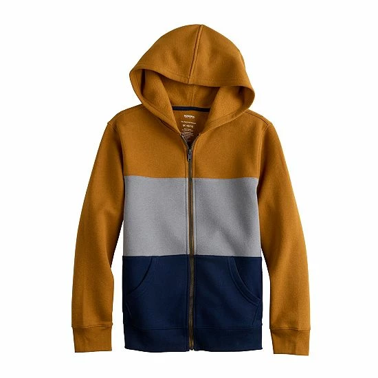 Kids 8-20 Sonoma Goods For Life® Supersoft Fleece Full Zip Colorblock Hoodie Red 7 Kids 8-20 Sonoma Goods For Life® Supersoft Fleece Full Zip Colorblock Hoodie Red - Image 5