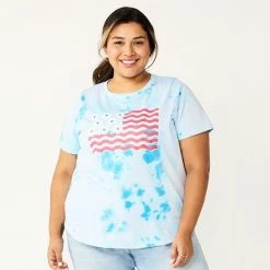 Plus Size Sonoma Goods For Life® Crewneck Patriotic Graphic Tee Navy Free Brave -Sonoma Goods For Life shop unnamed file 8736