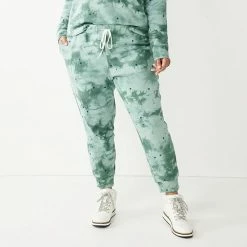 Petite Plus Size Sonoma Goods For Life® Fleece Jogger Sweatpants Star Tie Dye -Sonoma Goods For Life shop unnamed file 8761