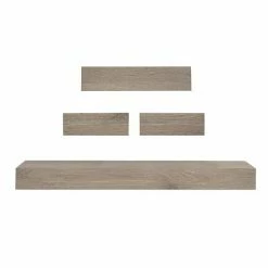 Sonoma Goods For Life® Gray Wash Ledge Wall Shelf 4-piece Set