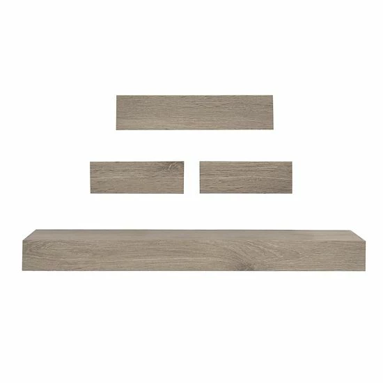 Sonoma Goods For Life® Gray Wash Ledge Wall Shelf 4-piece Set 3 Sonoma Goods For Life® Gray Wash Ledge Wall Shelf 4-piece Set