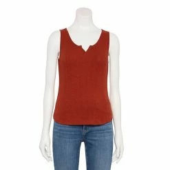 Women's Sonoma Goods For Life® Notchneck Ribbed Tank Chili Rust 17 Women's Sonoma Goods For Life® Notchneck Ribbed Tank Chili Rust -Sonoma Goods For Life shop unnamed file 8817