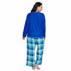 Plus Size Sonoma Goods For Life® Henley Pajama Top & Flannel Pajama Pants Set Charcoal Ivory Plaid -Sonoma Goods For Life shop unnamed file 8819