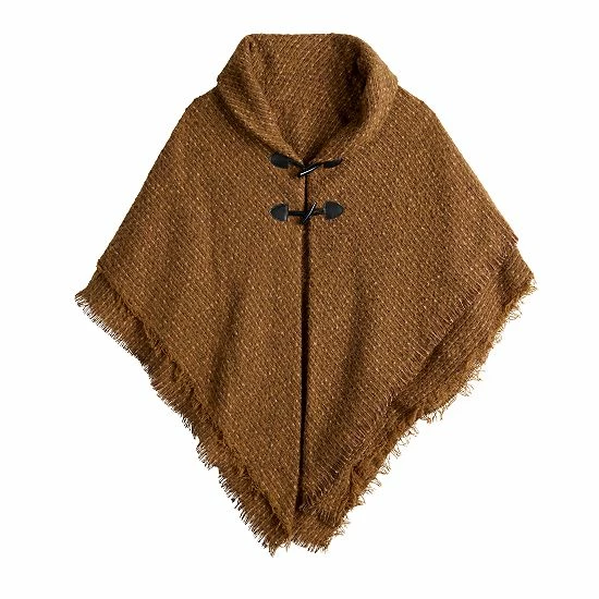 Women's Sonoma Goods For Life® Solid Toggle Topper Cognac 5 Women's Sonoma Goods For Life® Solid Toggle Topper Cognac - Image 3