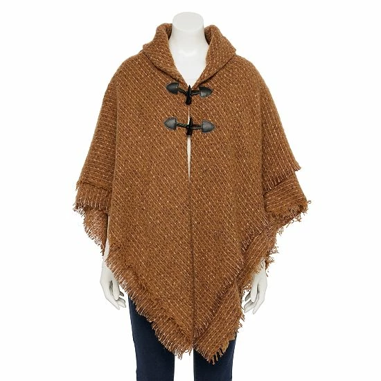 Women's Sonoma Goods For Life® Solid Toggle Topper Cognac 6 Women's Sonoma Goods For Life® Solid Toggle Topper Cognac - Image 4